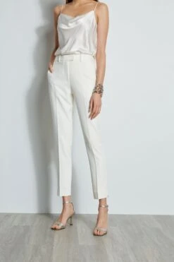 Slim Fit Cropped Pants -ELIE TAHARI Sales ETR31210 SKYWHITE ETR31209 SKYWHITE E45XB503 PEARL 2front 941
