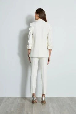 Ruched Sleeve Blazer 11 Ruched Sleeve Blazer -ELIE TAHARI Sales ETR31210 SKYWHITE ETR31209 SKYWHITE E45XB503 PEARL 3back 986