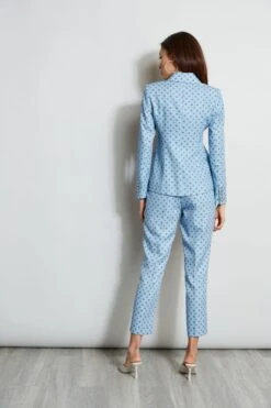 Sun Print Single Button Blazer 13 Sun Print Single Button Blazer -ELIE TAHARI Sales ETR31249 SUNBLUE ETR31248 SUNBLUE ETR31248 FRESHPEARL 3back 431