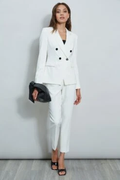 Stitch Double Breasted Blazer -ELIE TAHARI Sales ETR32104 SKYWHITE ETR32105 SKYWHITE 1Hero 1680