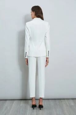 Stitch Double Breasted Blazer -ELIE TAHARI Sales ETR32104 SKYWHITE ETR32105 SKYWHITE 3back 1719