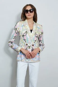 Summer Damask Printed Blazer