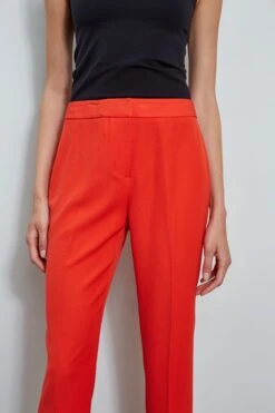 Slim Fit Ankle Pant -ELIE TAHARI Sales ETR32142 CAYENNE ETR32143 CAYENNE 3back 1804