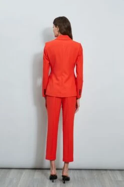 Slim Fit Blazer -ELIE TAHARI Sales ETR32142 CAYENNE ETR32143 CAYENNE 3back 1827