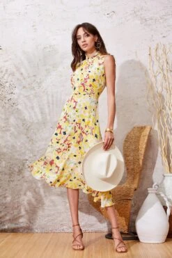 New Products -ELIE TAHARI Sales ETR32179 WATERCOLORBLOOMS 1261