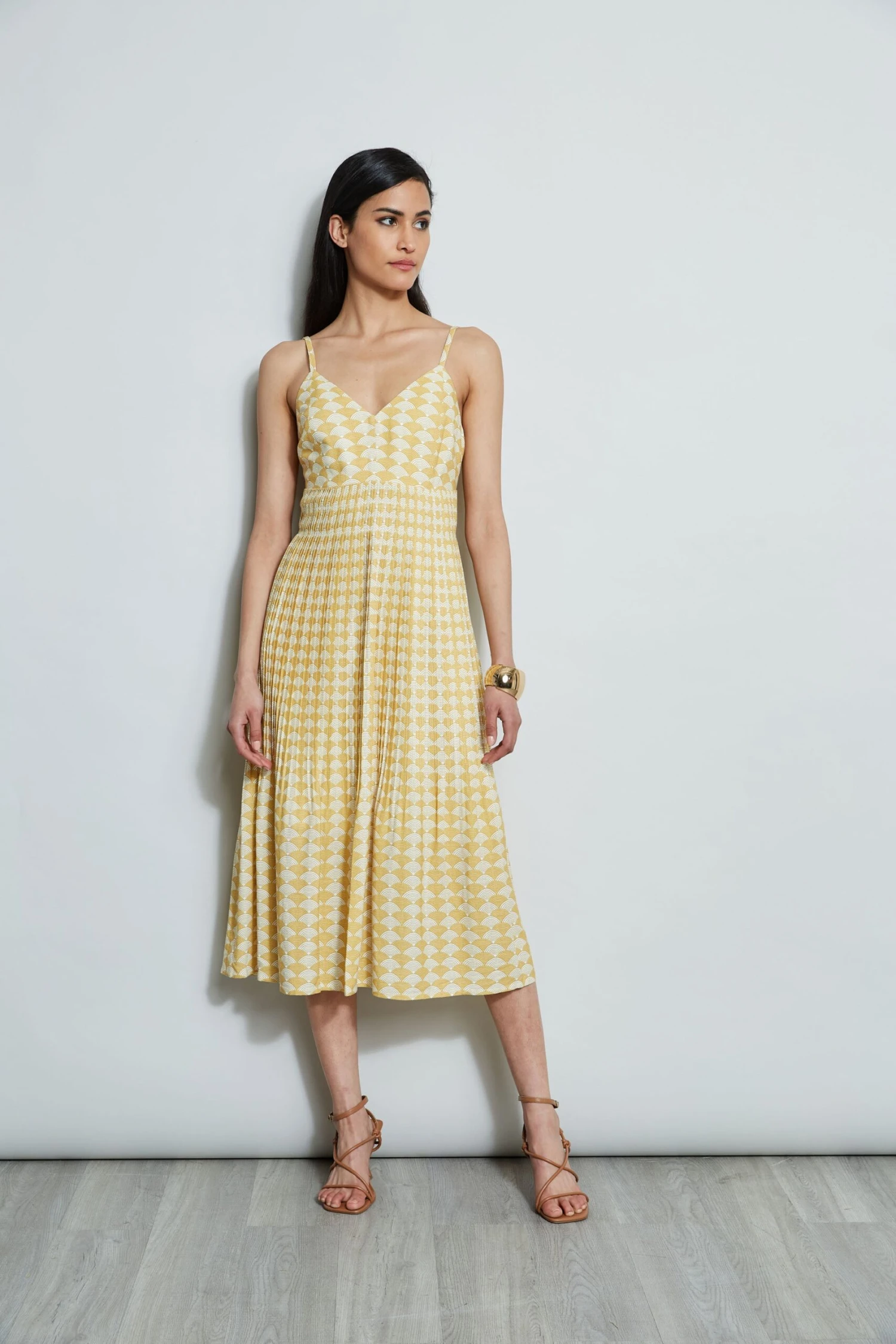 Diamond Soft Pleat Midi Dress 3 Diamond Soft Pleat Midi Dress