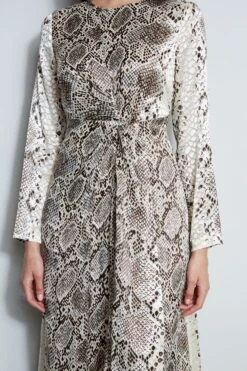 Burnout Silk Python Dress -ELIE TAHARI Sales ETR34129 BOABURNOUT 4styling 1969