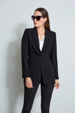 Elie Tahari Madison Single Button Blazer