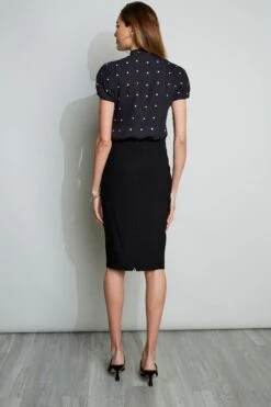 Elie Tahari Zora Skirt -ELIE TAHARI Sales EU88731U BLACK 3BACK 044