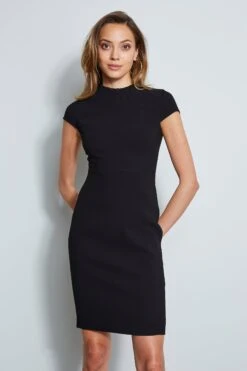 Elie Tahari Freida Dress 9 Elie Tahari Freida Dress -ELIE TAHARI Sales EU88761U BLACK DRESS 2FRONT 950