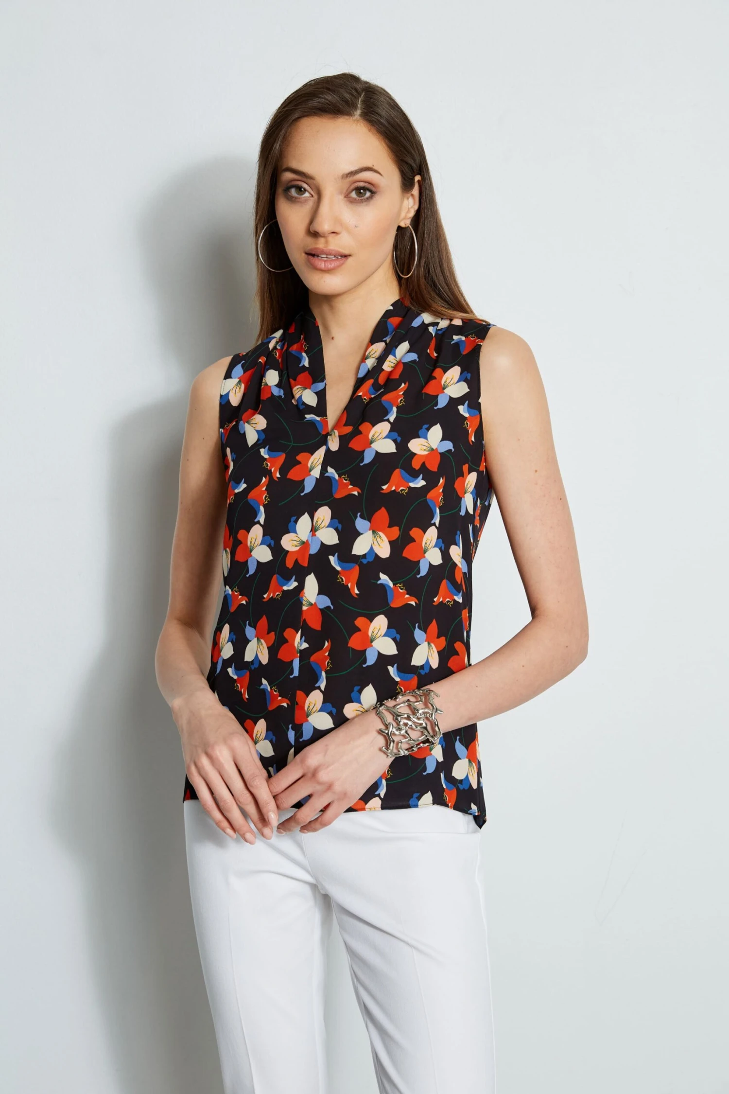Elie Tahari Rosemallo Floral Contour Shirt 5 Elie Tahari Rosemallo Floral Contour Shirt - Image 3