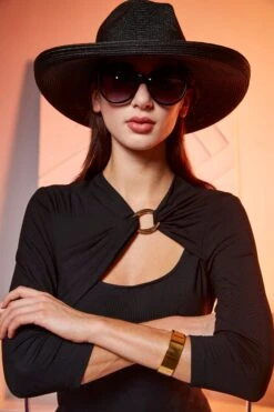 Elie Tahari Ring Detail Knit -ELIE TAHARI Sales EU8M020U White E256X513 Black 1252 Final