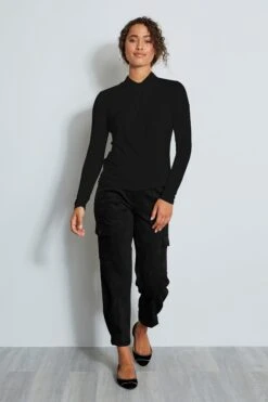 New Products -ELIE TAHARI Sales LONGSLEEVETWISTKNIT ETR14103 PORCELAIN 1HERO 2414