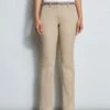Elie Tahari Stretch Twill Fit & Flare Pant 2 Elie Tahari Stretch Twill Fit & Flare Pant -ELIE TAHARI Sales R E556X503 WHITE E70M0103 RATTAN E70M0203 RATTAN 2front 929
