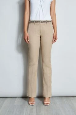 Elie Tahari Stretch Twill Fit & Flare Pant