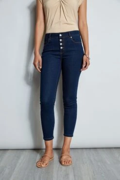New Products 23 Tahari Skinny Button Denim Jeans